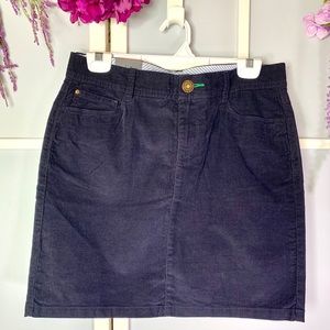 Tommy Hilfiger corduroy dark navy blue skirt